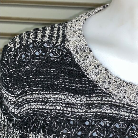 🛍️Ruby Rd. cotton blend black and white sweater - Picture 4 of 6